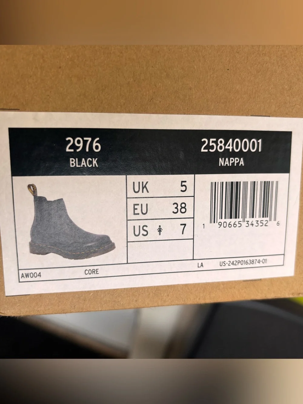 Dr. Marten’s Black Nappa Women’s Chelsea Boots - 2976